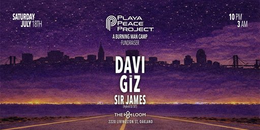 Playa Peace Project flyer