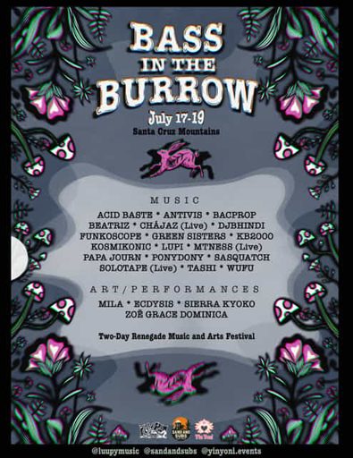 Bass in the Burrow flyer