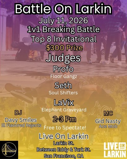 Battle On Larkin — 1v1 Breaking Invitational flyer