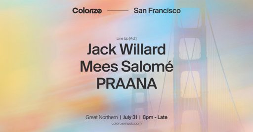 Colorize: PRAANA — Mees Salomé — Jack Willard flyer