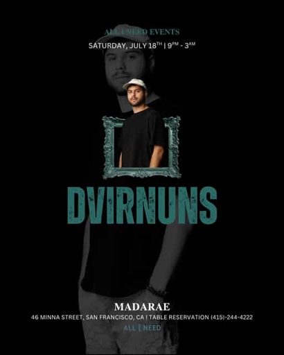 Dvirnuns at Madarae flyer