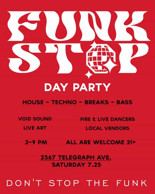 Funk Stop Day Party flyer