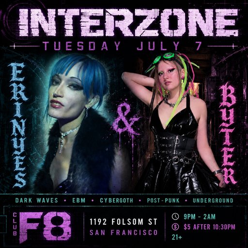 Interzone Darkwave Tuesdays flyer