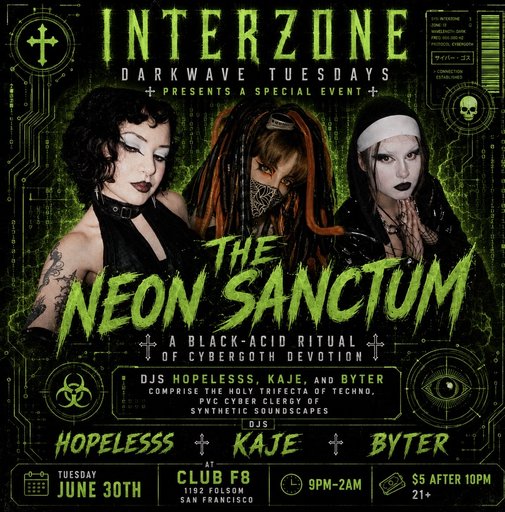 Interzone Darkwave Tuesdays flyer