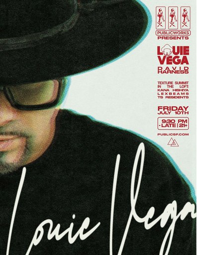 Louie Vega, David Harness, Kana Hishya flyer