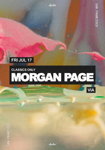 Morgan Page: Classics Only flyer