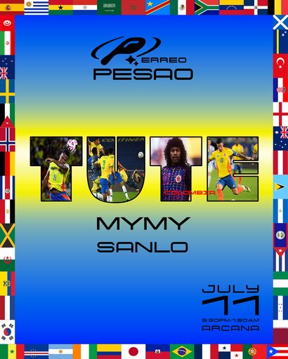 Perreo Pesao + Tute flyer